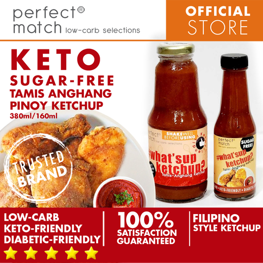 PerfectMatch Low-carb® l Keto Sugar-Free Ketchup l What’supketchup l Sugarfree