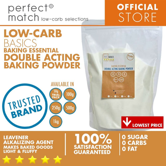PerfectMatch Low-carb® I Baking Powder I Double Acting I Food Grade I Low-carb I Keto Friendly