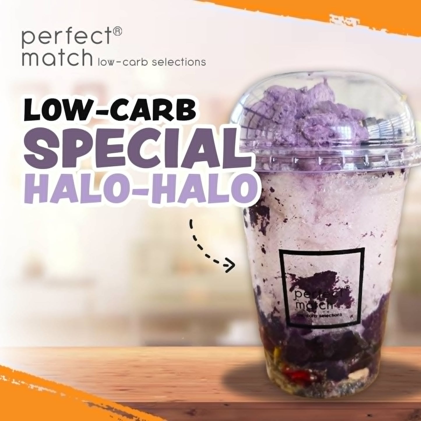 Low-carb Special Halo-Halo 16oz (with Ube Ice Cream)