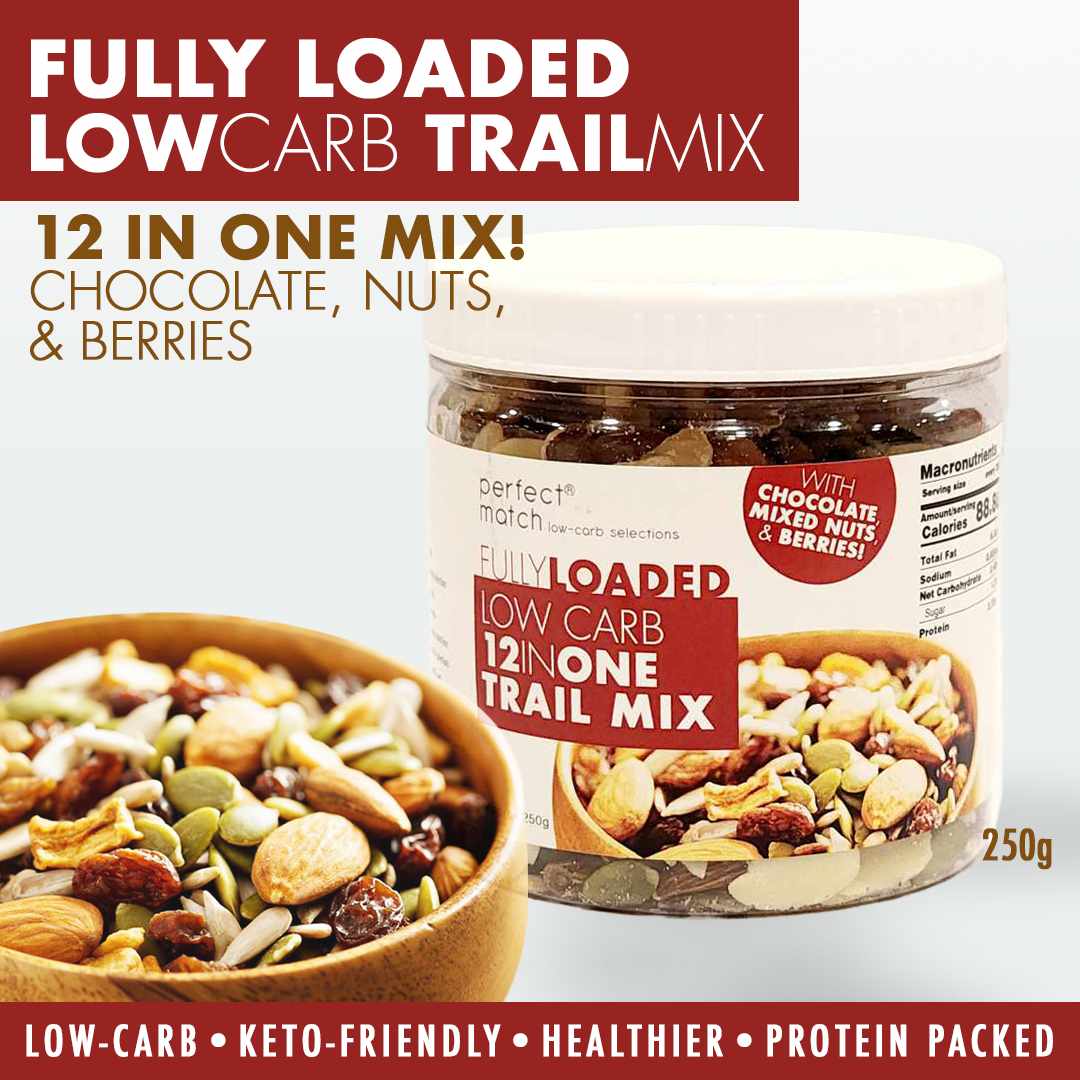 PerfectMatch Low-carb® l Low-Carb Trail Mix l Fully Loaded 12-in-1 l Chocolates, Mixed Nuts, Berries l 500grams