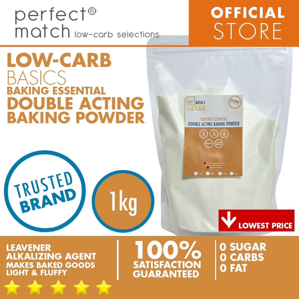 PerfectMatch Low-carb® I Baking Powder I Double Acting I Food Grade I Low-carb I Keto Friendly