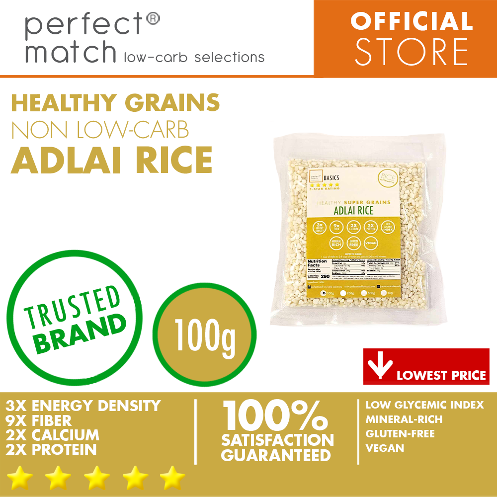 PerfectMatch Low-carb® | Adlai Rice | Healthy Super Grain | Low Glycemic Index | Gluten-Free | Vegan | Rich in Minerals