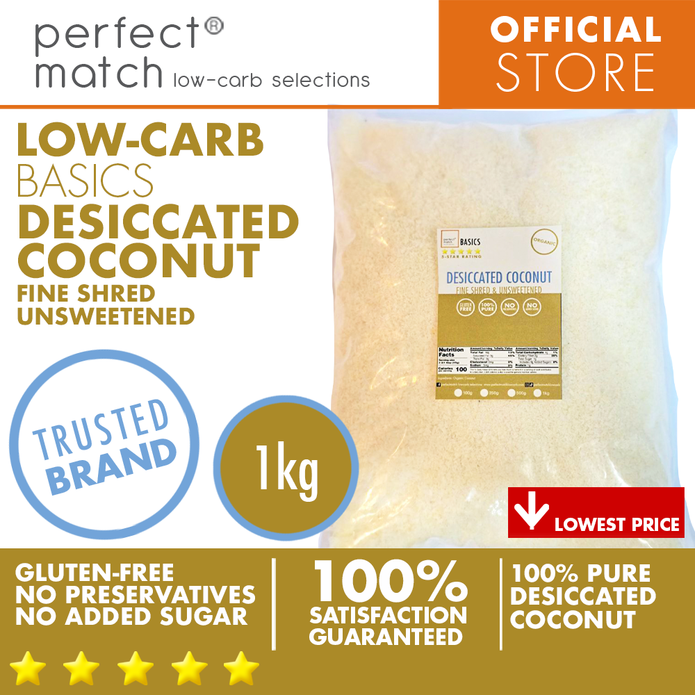 PerfectMatch Low-carb® I Desiccated Coconut I Fine Shred I Unsweetened I Gluten Free