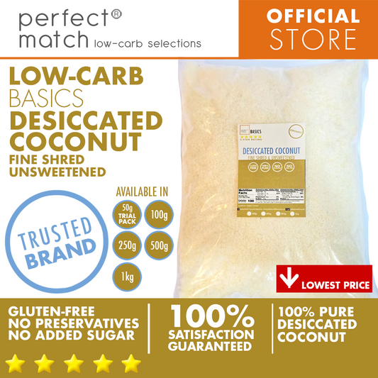 PerfectMatch Low-carb® I Desiccated Coconut I Fine Shred I Unsweetened I Gluten Free
