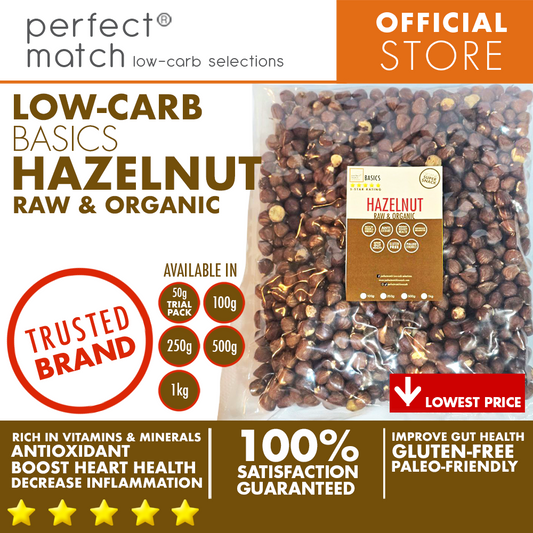 PerfectMatch Low-carb® I Raw Hazelnut I Low-carb I Keto-friendly I Gluten Free