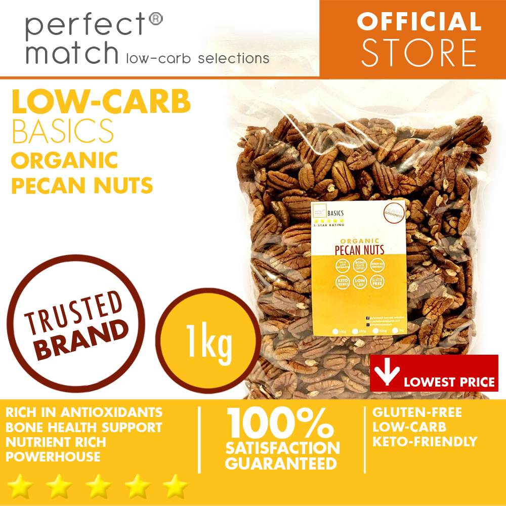 PerfectMatch Low-carb® | Pecan Nuts | Antioxidants l Keto-friendly | Gluten-free