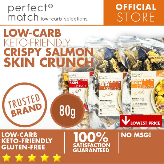 PerfectMatch Low-carb® l Salmon Skin Crunch I Keto-friendly l 80 grams