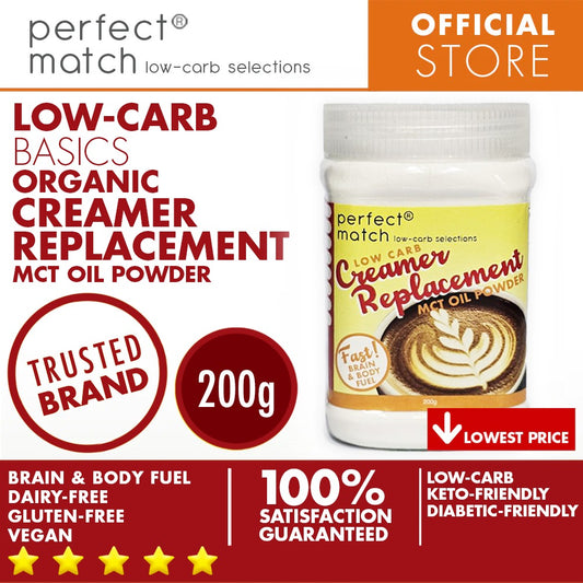PerfectMatch Low-carb® l Creamer Replacement I Organic MCT Oil Powder Jar I Keto-Friendly