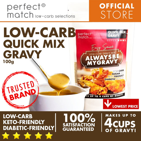 PerfectMatch Low-carb® l Keto Gravy Sauce Mix l Always Be My Gravy Super Bowl 100g l Sugarfree