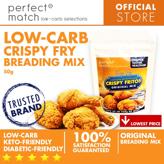 PerfectMatch Low-carb® l Keto Crispy Fry Breading Mix l Crispy Fritos Original 50g l Sugarfree