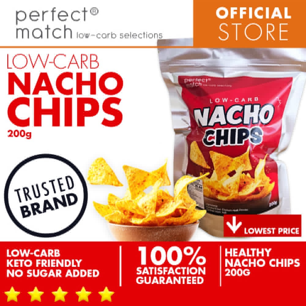 PerfectMatch Low-carb® I Nacho Chips I Keto-friendly I Low-Carb I 200g