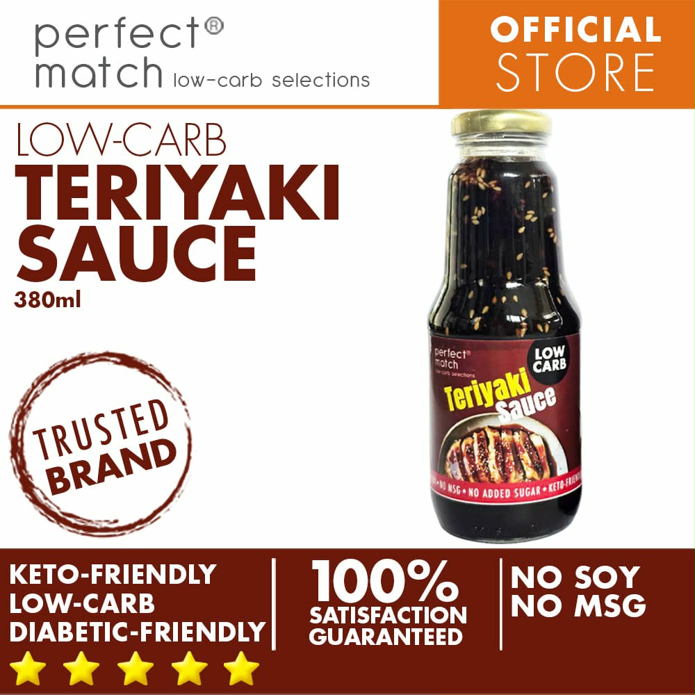 PerfectMatch Low-carb® I Teriyaki Sauce l Keto-friendly l NO Added Sugar l NO SOY I NO MSG