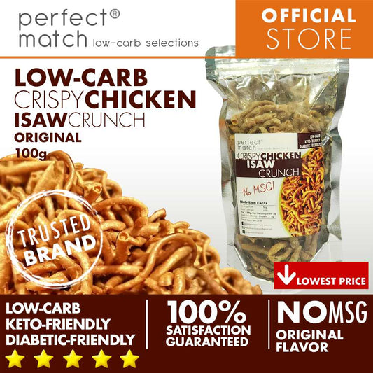 PerfectMatch Low-carb® l Chicken Isaw Crunch l Original I Keto-friendly l 100 grams
