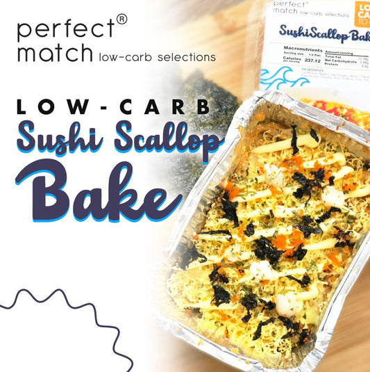 PerfectMatch Low-carb® l Low-carb Sushi & Scallop Bake
