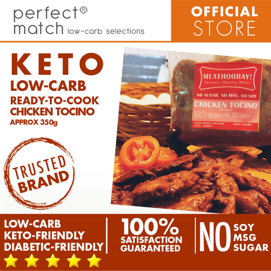 PerfectMatch Low-carb l Ready to Cook l Keto Chicken Tocino l Meathooray l  No Soy  l No Sugar l  No MSG  l  350g