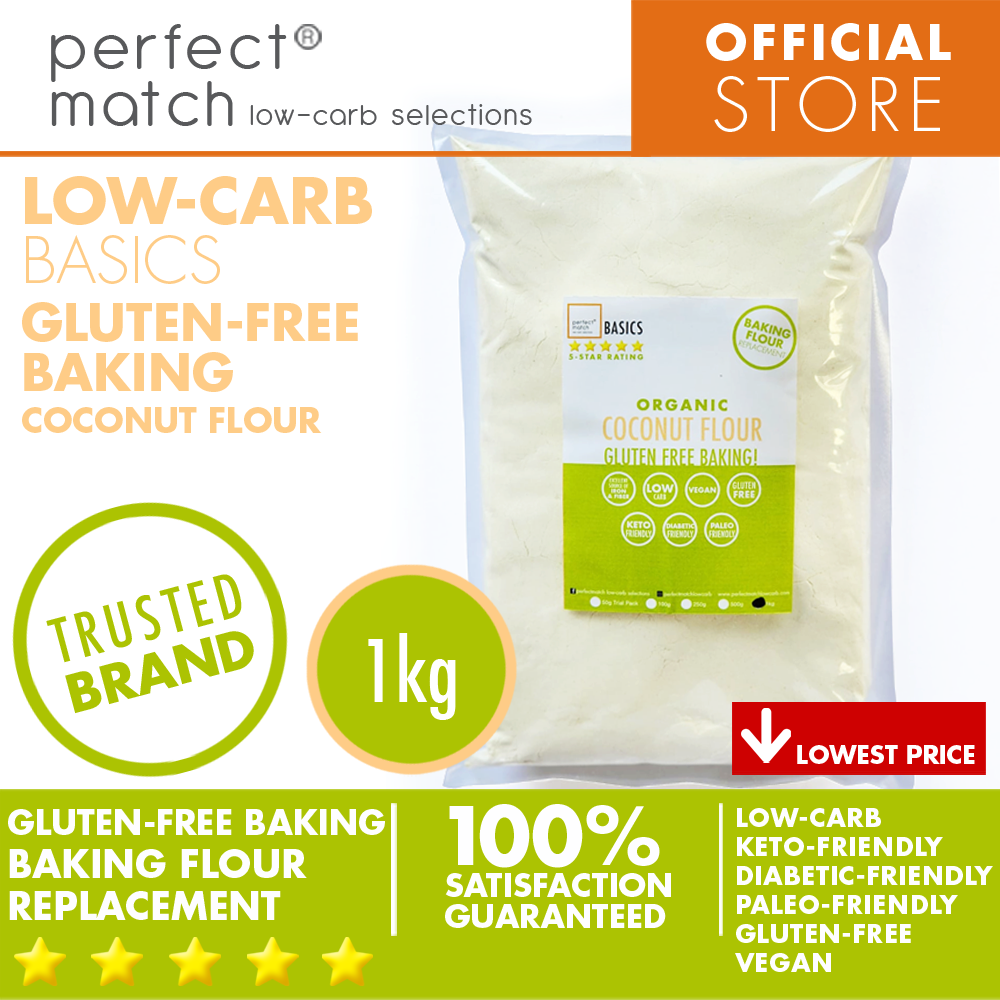 PerfectMatch Low-carb® l Coconut Flour l Keto-Friendly l Paleo-Friendly l Gluten-Free l Diabetic- Friendly l Dairy-Free l Vegan I NEW PRODUCT!