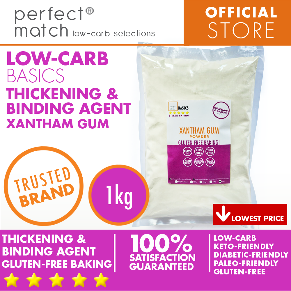 PerfectMatch Low-carb® l Xanthan Gum l Keto-Friendly l Paleo-Friendly l Gluten-Free l Diabetic- Friendly l Dairy-Free l Thickening & Binding Agent I NEW PRODUCT!