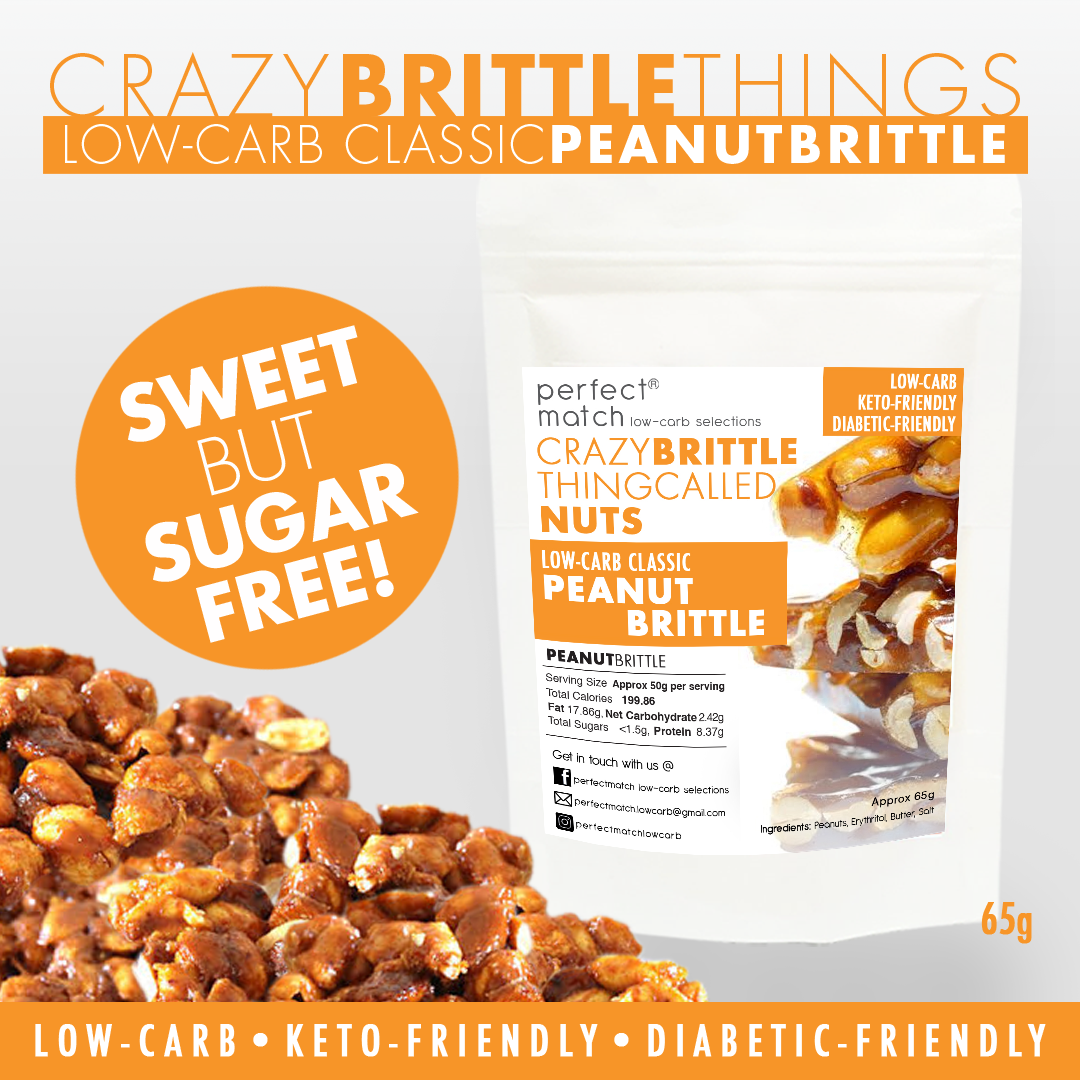 PerfectMatch Low-carb® l Keto Peanut Brittle l 65 grams l Sugar-free