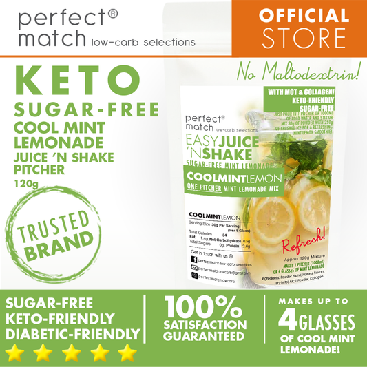 PerfectMatch Low-carb® l Keto Juice N’ Shake l Mint Lemonade l Pitcher Size l Sugar-free