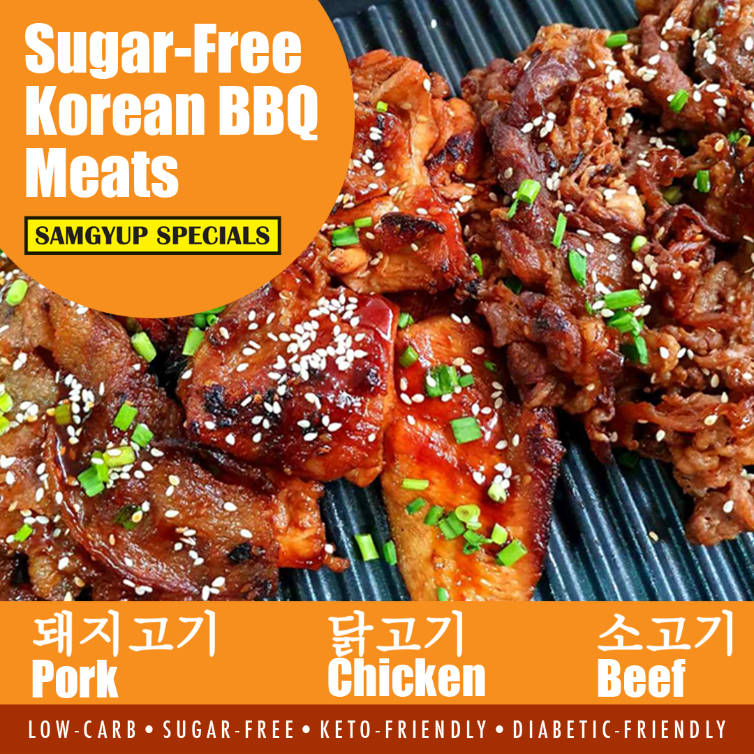 PerfectMatch Low-carb l Ready to Cook l Keto Samgyup Korean Pork BBQ l Meathooray l No Soy l No Sugar l No MSG l 400g