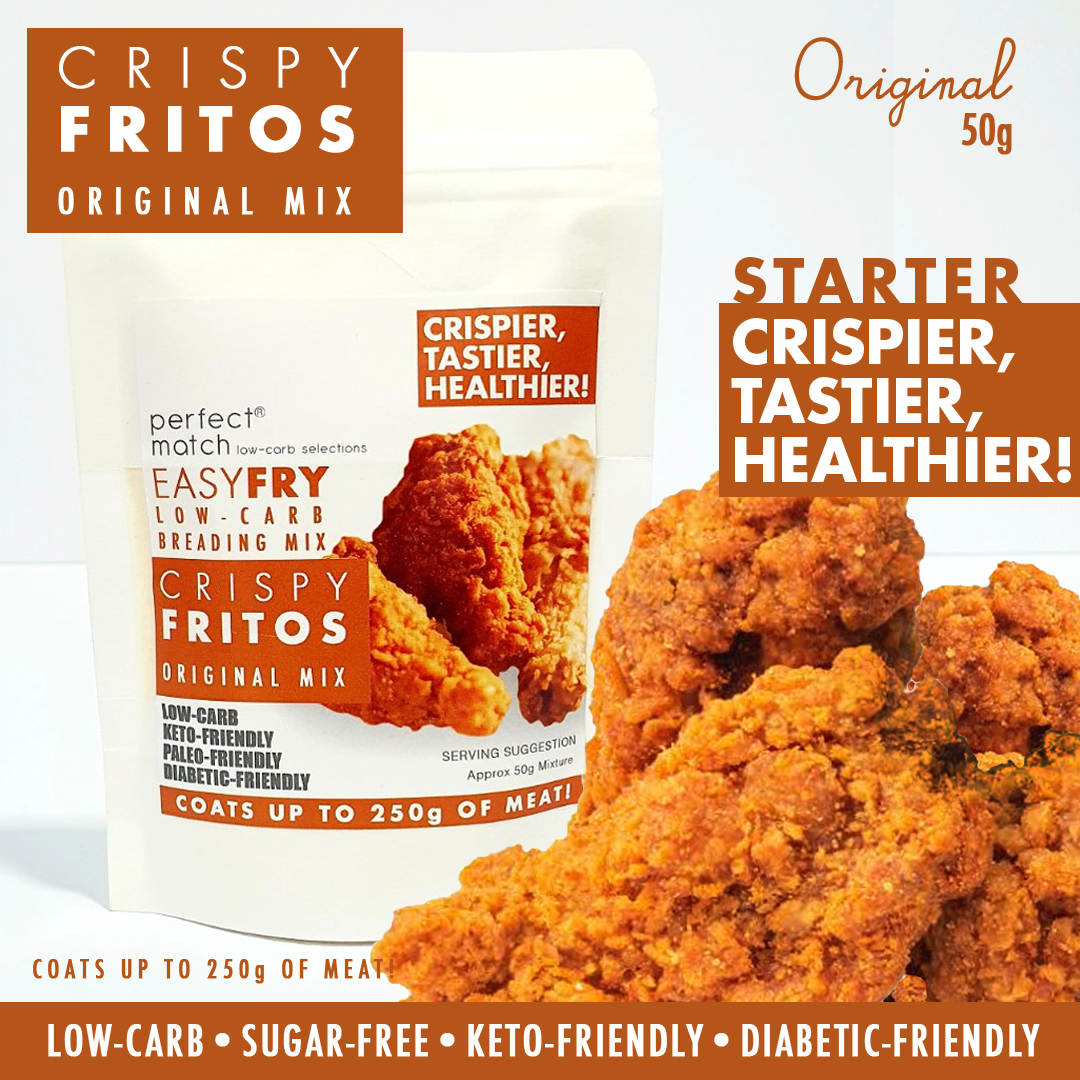 PerfectMatch Low-carb l Keto Crispy Fry Breading Mix l Crispy Fritos Original 50g l Sugarfree