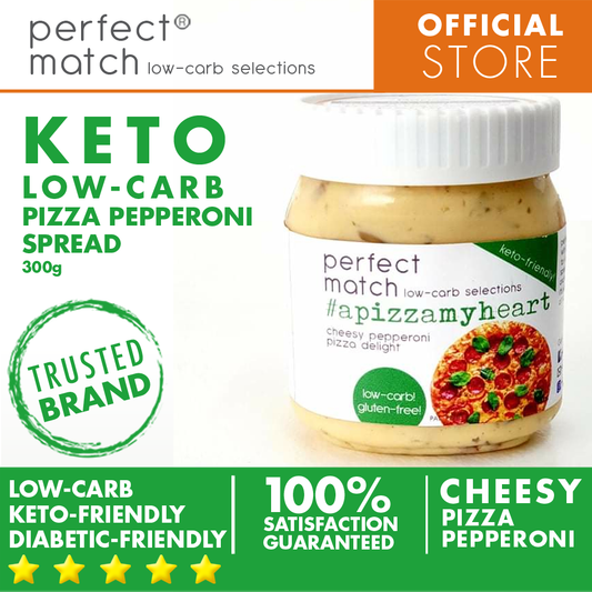 PerfectMatch Low-carb l Keto Pizza Pepperoni Spread l Apizzamyheart 300g l Sugarfree