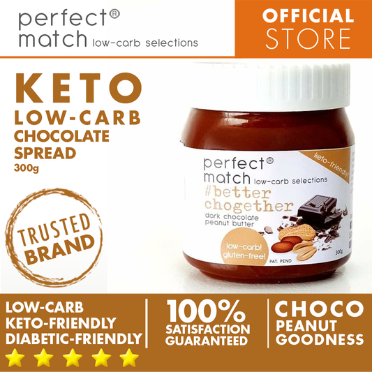 PerfectMatch Low-carb l Keto Peanut Butter Crunch l BetterChogether 300g l Sugarfree