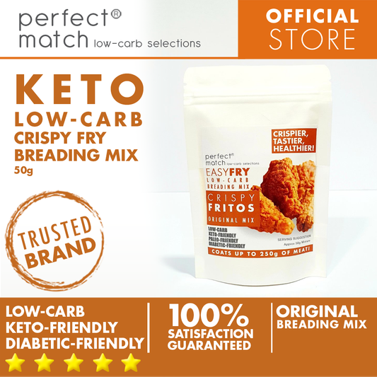 PerfectMatch Low-carb l Keto Crispy Fry Breading Mix l Crispy Fritos Original 50g l Sugarfree