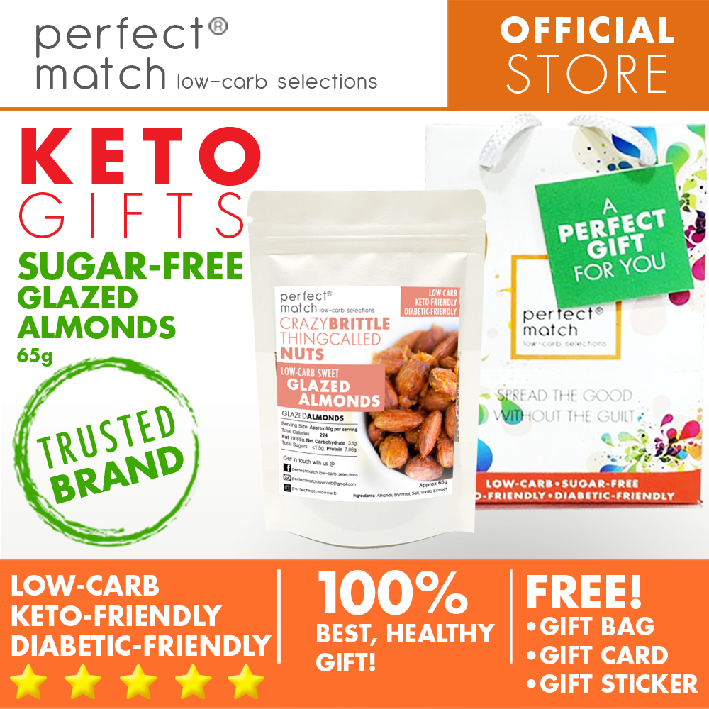 PerfectMatch Low-carb® l Healthy Gift Set l Keto Sugar-Free Candied Nuts & Granola Bites l 65grams
