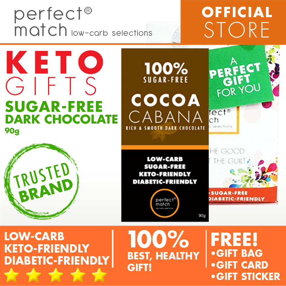 PerfectMatch Low-carb® l Healthy Gift Set l Keto Sugar-Free Chocolate Bar l 90grams