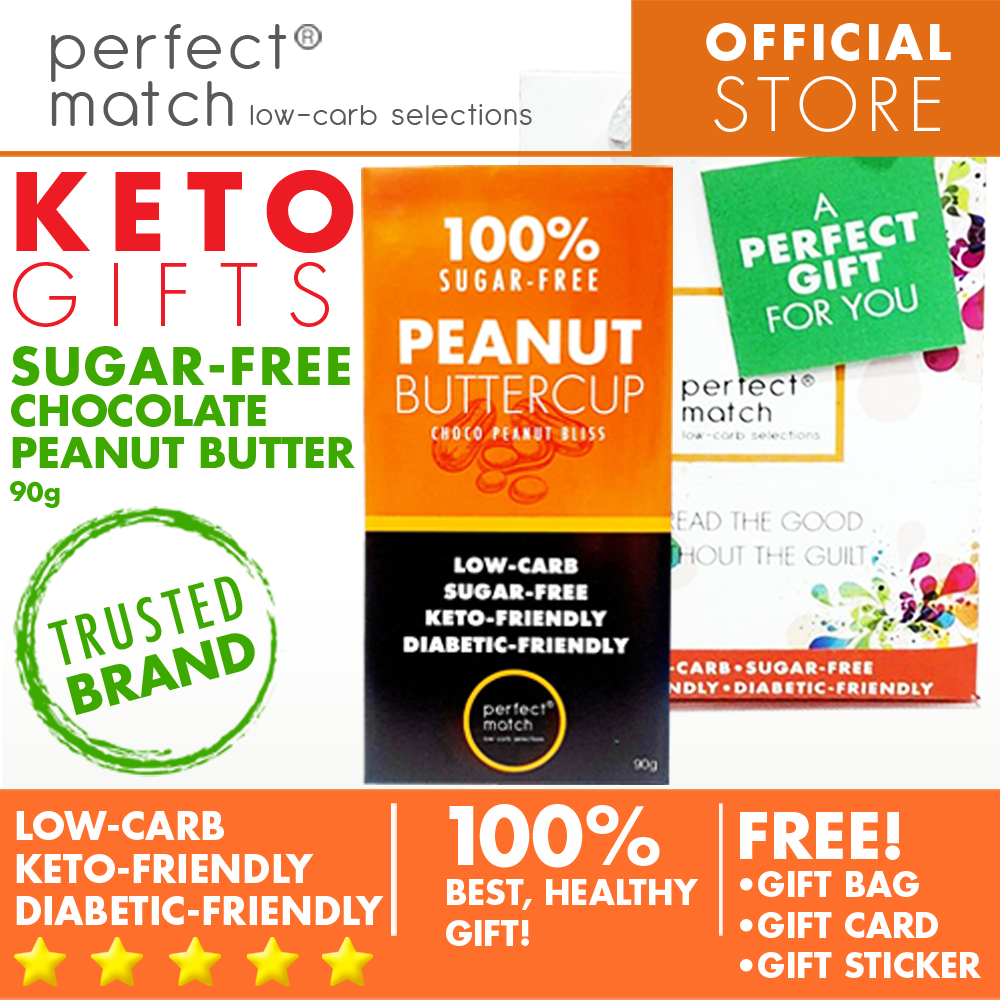 PerfectMatch Low-carb® l Healthy Gift Set l Keto Sugar-Free Chocolate Bar l 90grams