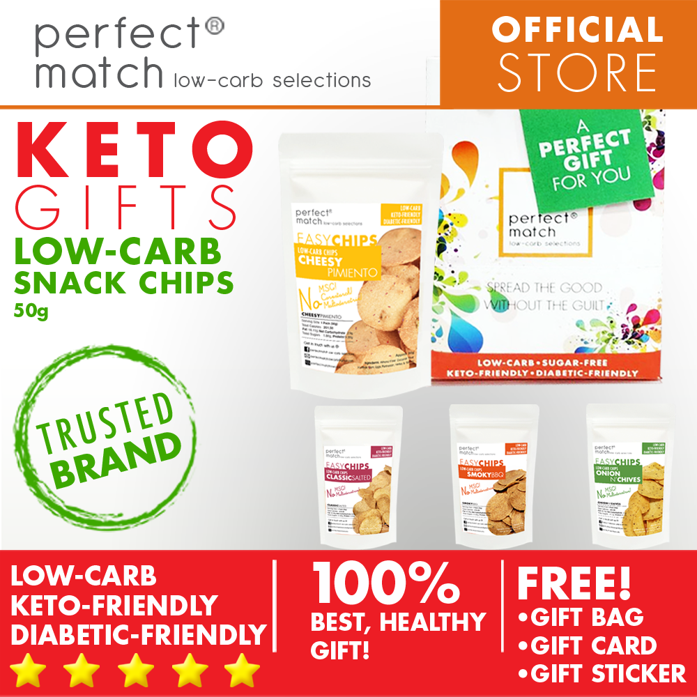 PerfectMatch Low-carb® l Healthy Gift Set l Keto Sugar-Free Chips l 50grams