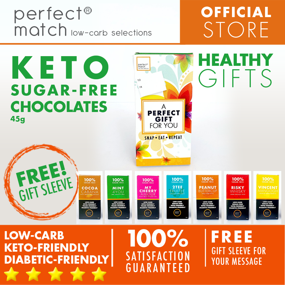 PerfectMatch Low-carb l Keto Gift l Chocolate Gift Set 45g l Sugarfree