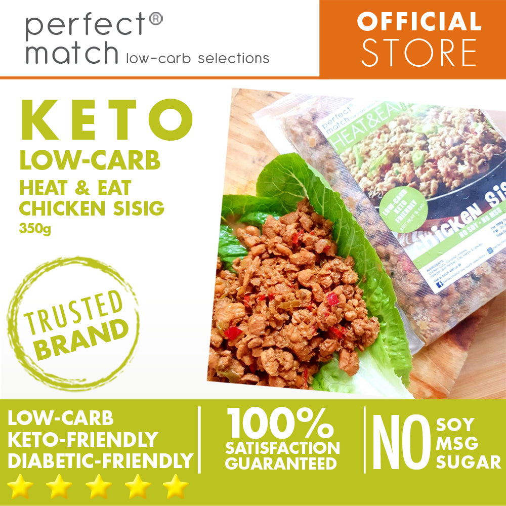 PerfectMatch Low-carb l Heat & Eat l Keto Chicken Sisig l No Soy l No Sugar l No MSG l 350g