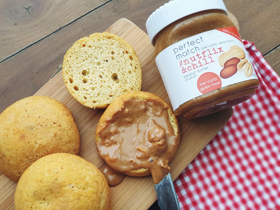 PerfectMatch Low-carb l Keto Peanut Butter Crunch l Nutflix&Chill 300g l Sugarfree