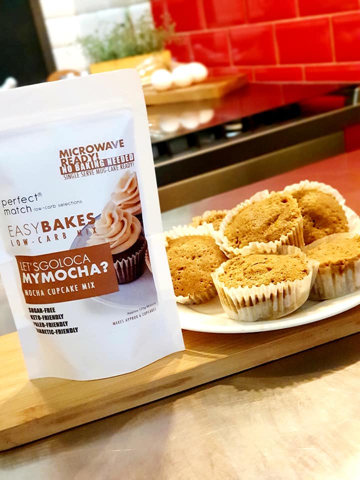 PerfectMatch Low-carb l Keto Mocha Cupcake Mix l Let’sgoloca my MOCHA170g l Sugarfree