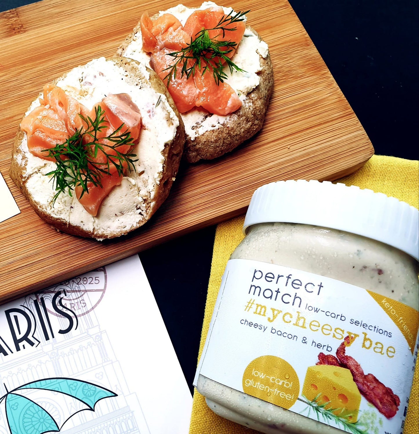 PerfectMatch Low-carb l Keto Cheesy Bacon & Herb Spread l Mycheesybae 100g l Sugarfree