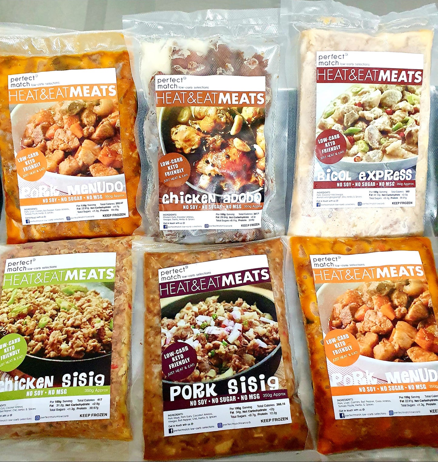 PerfectMatch Low-carb l Heat & Eat l Keto Chicken Sisig l No Soy l No Sugar l No MSG l 350g