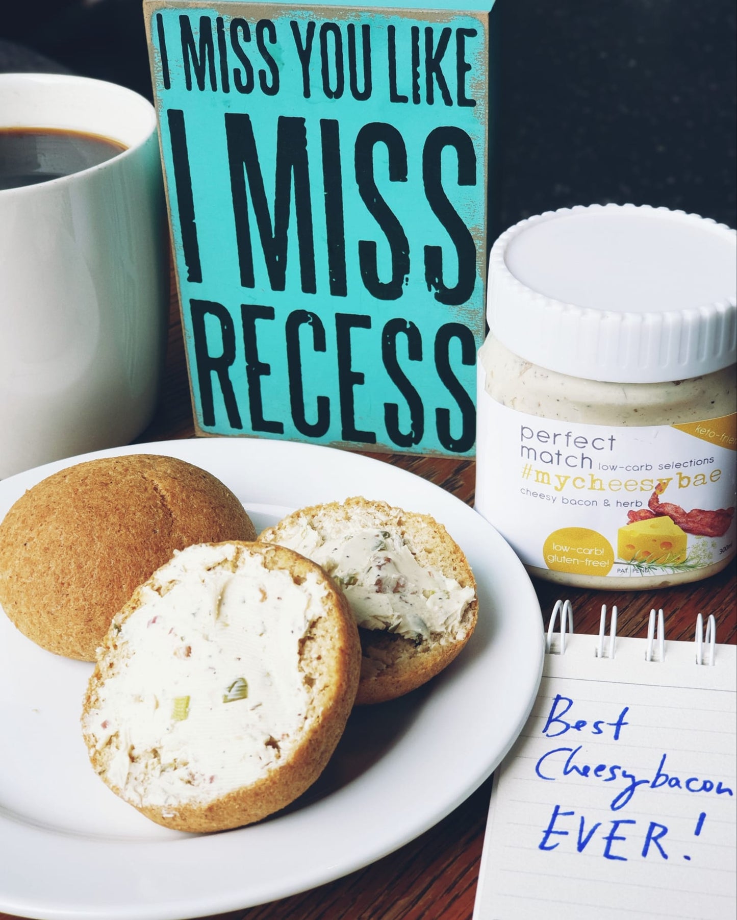 PerfectMatch Low-carb l Keto Cheesy Bacon & Herb Spread l Mycheesybae 100g l Sugarfree