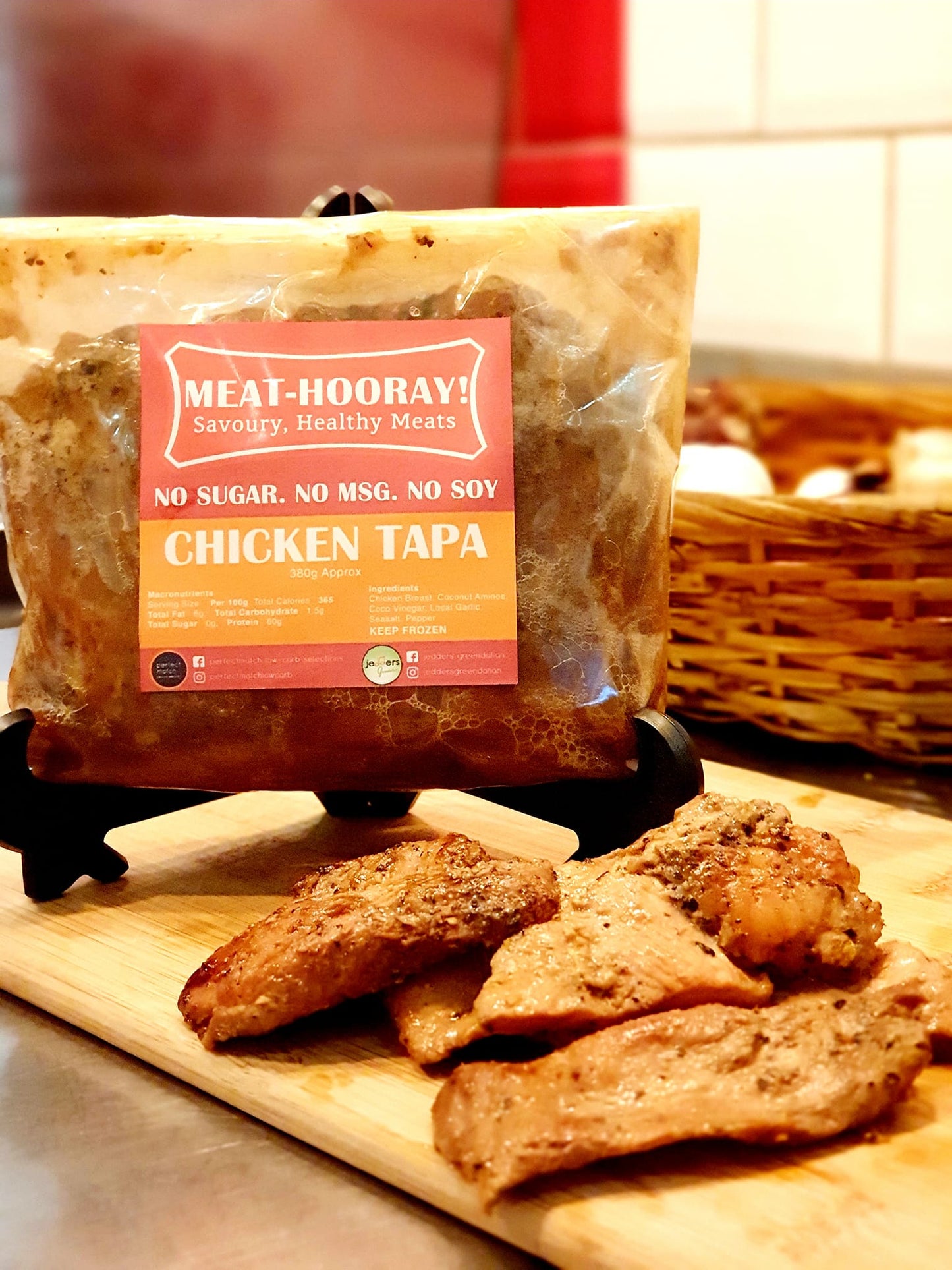 PerfectMatch Low-carb l Ready to Cook l Keto Chicken Tapa l Meathooray l  No Soy  l No Sugar l  No MSG  l  350g