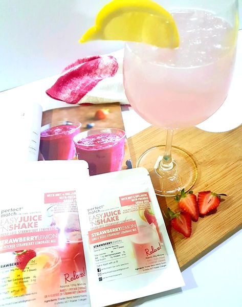 PerfectMatch Low-carb® l Keto Juice N’ Shake l Strawberry Lemon l Pitcher Size l Sugarfree