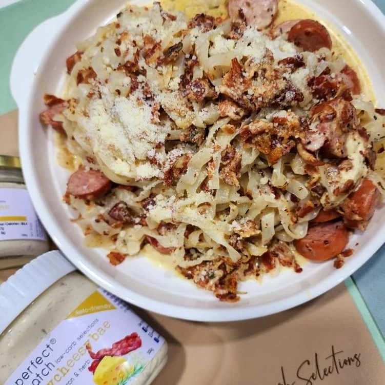 PerfectMatch Low-carb® l Shirataki Konjac Fettuccine I Low-carb l Keto-Friendly l Paleo-Friendly l Gluten-Free l Diabetic- Friendly l Vegan l Good Source of Fiber l Fettuccine Pasta Alternative