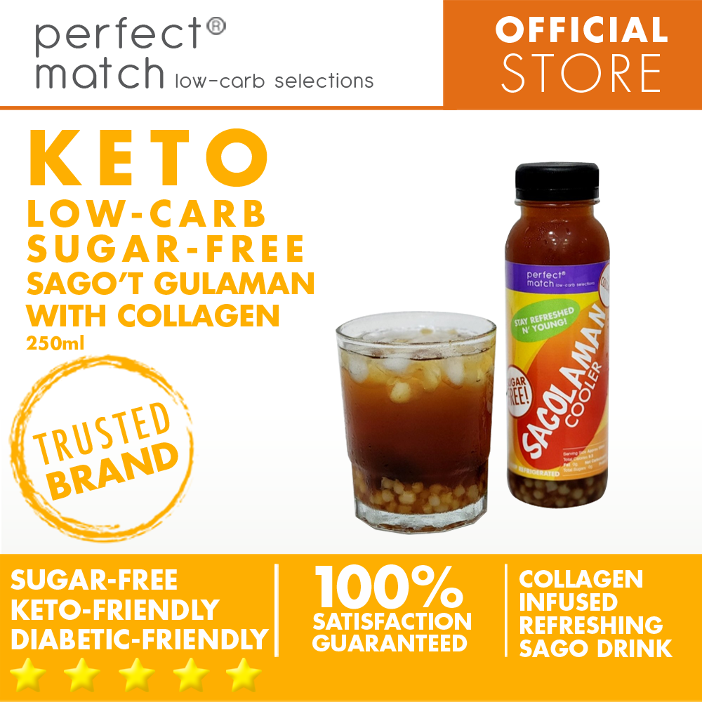PerfectMatch Low-carb Sugar-Free Sago’t Gulaman l Keto-friendly l Diabetic-Friendly l 250ml or 500ml