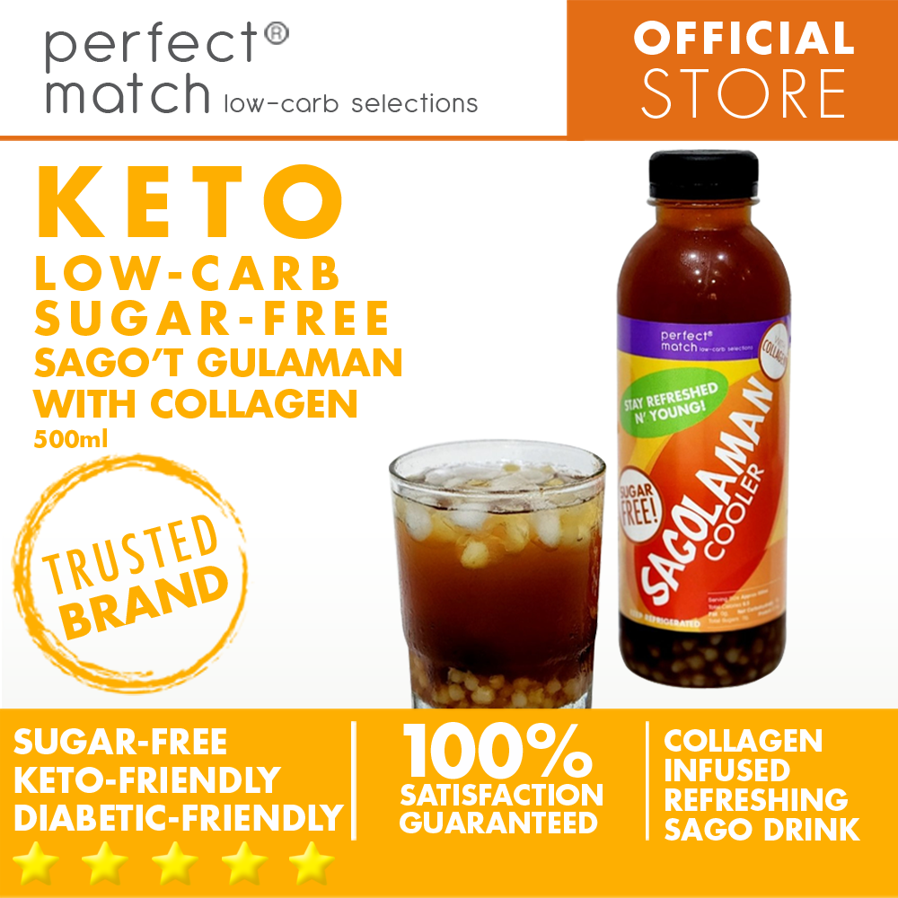 PerfectMatch Low-carb Sugar-Free Sago’t Gulaman l Keto-friendly l Diabetic-Friendly l 250ml or 500ml