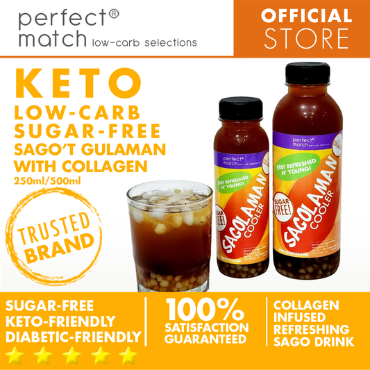 PerfectMatch Low-carb Sugar-Free Sago’t Gulaman l Keto-friendly l Diabetic-Friendly l 250ml or 500ml