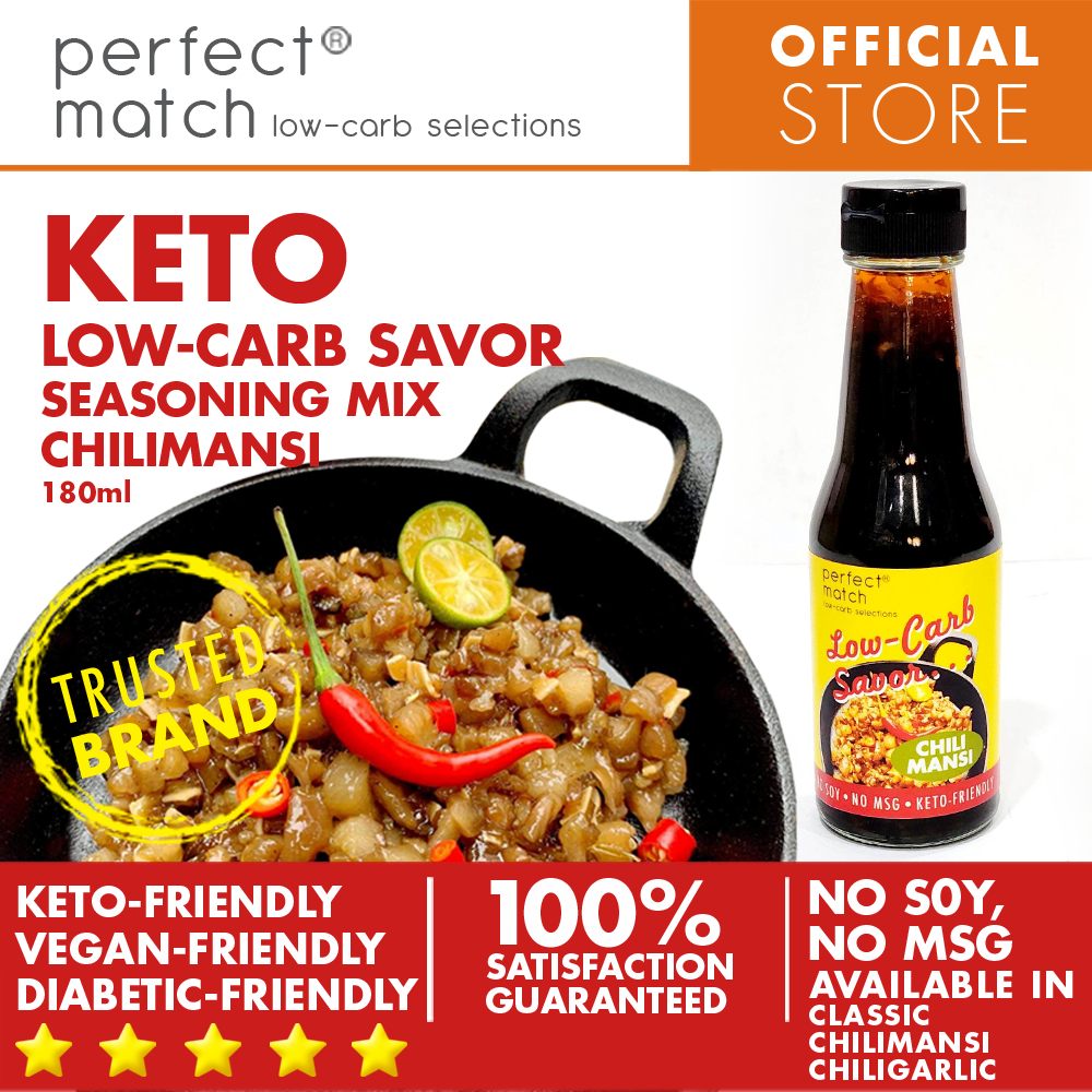 PerfectMatch Low-carb® I Savor Liquid Seasoning Chilimansi  l Keto-friendly l Vegan-Friendly l Diabetic-Friendly l 180ml