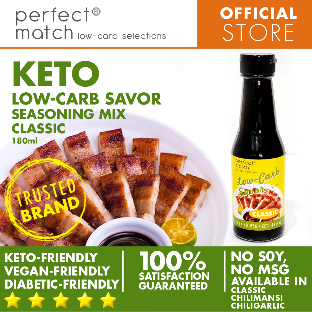 PerfectMatch Low-carb® I Savor Liquid Seasoning Triple Pack l Keto-friendly l Vegan-Friendly l Diabetic-Friendly l 180ml