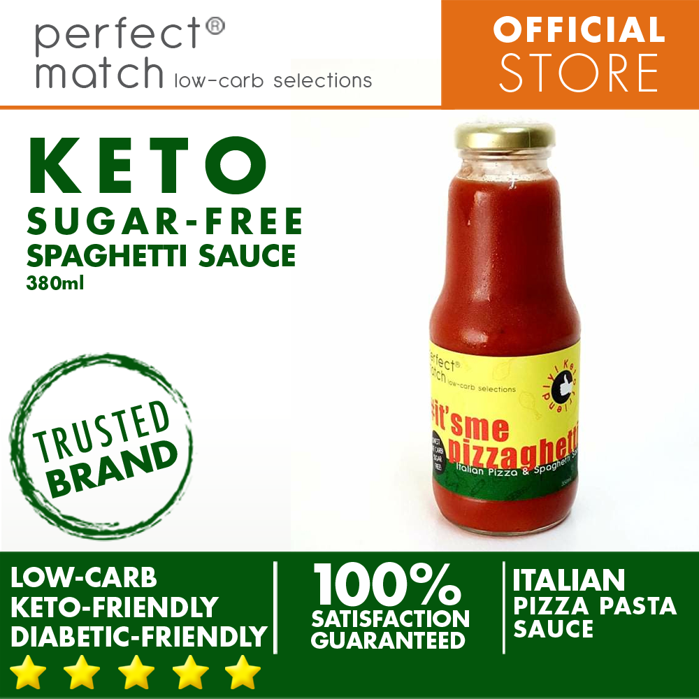 PerfectMatch Low-carb® l Keto Sugar-Free Pizza & Spaghetti Sauce l It’smepizzaghetti l Sugarfree