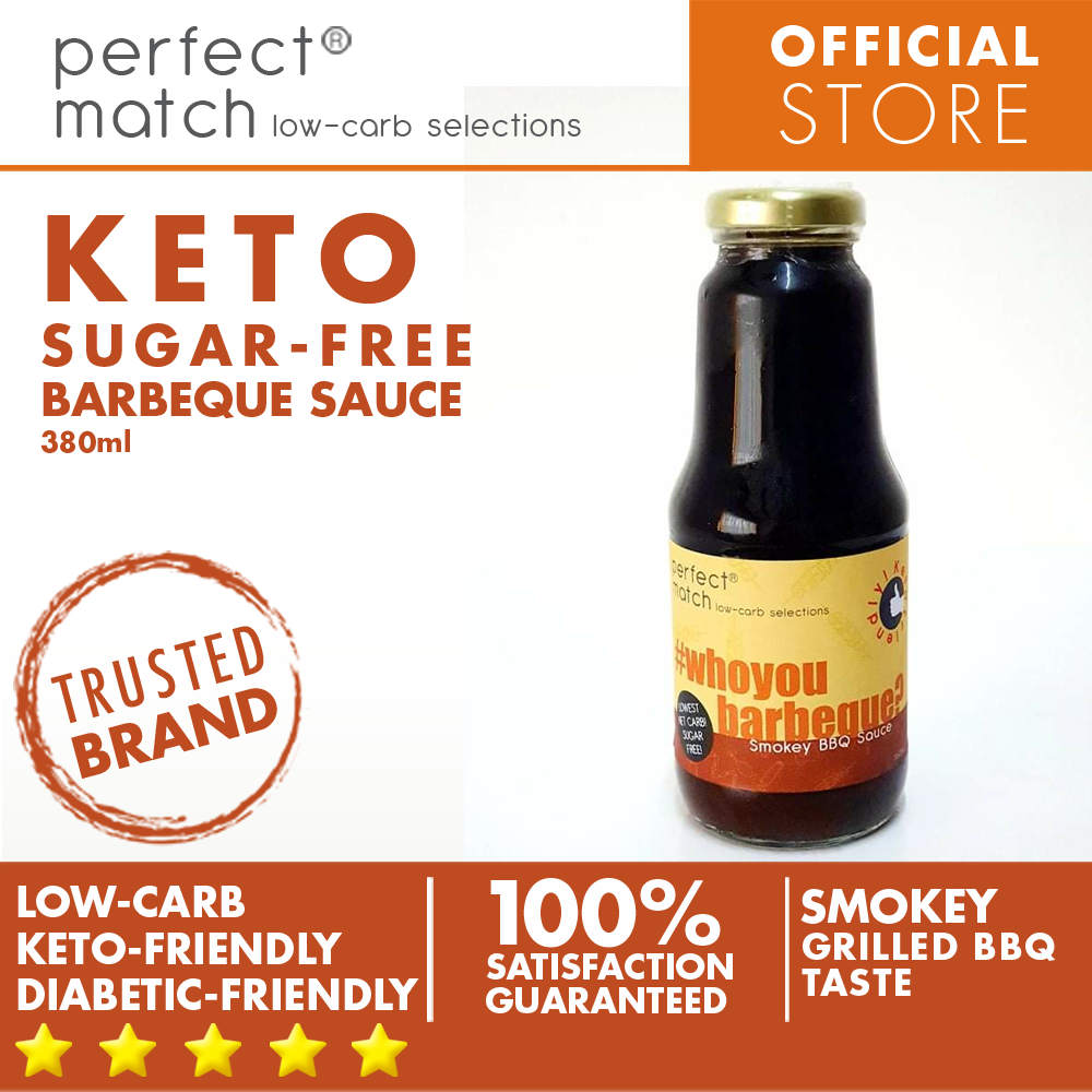 PerfectMatch Low-carb® l Keto Sugar-Free BBQ Sauce l Whoyoubarbeque l Sugarfree