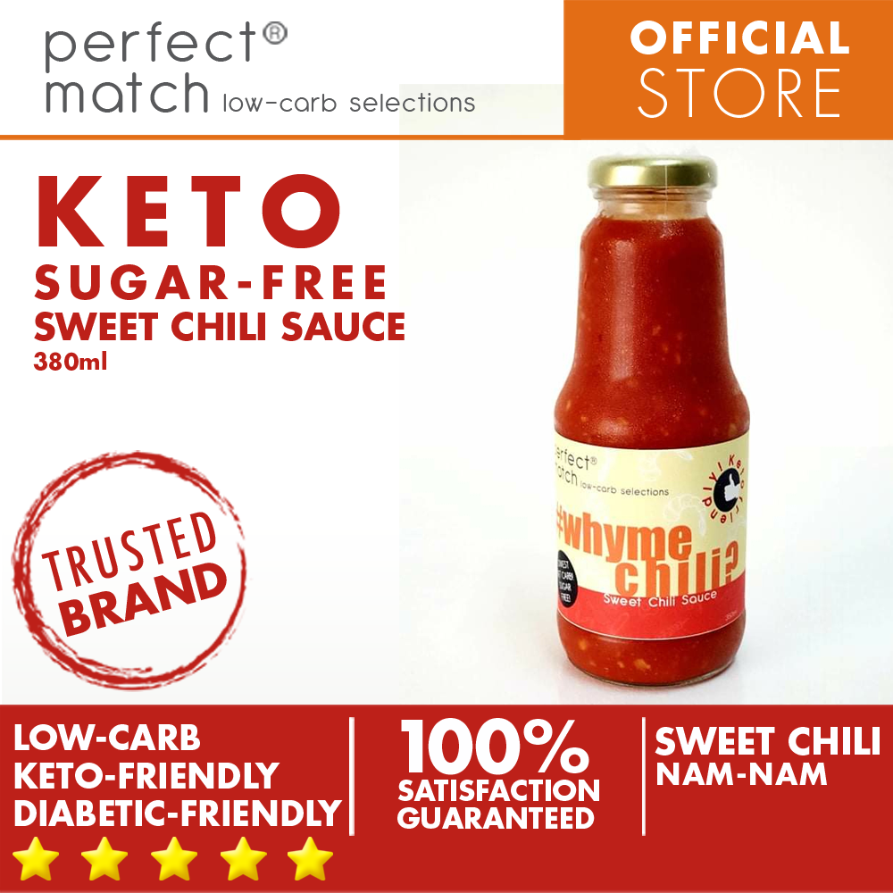 PerfectMatch Low-carb® l Keto Sugar-Free Sweet Chili Sauce l Whymechili l Sugarfree